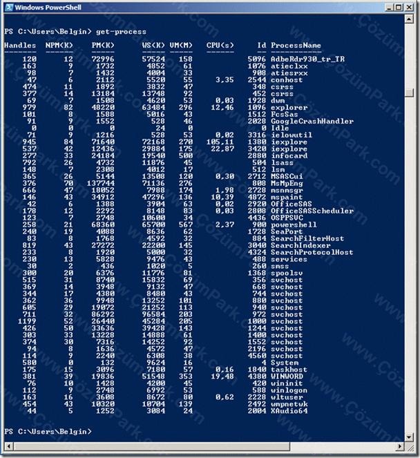 Windows 7 Powershell