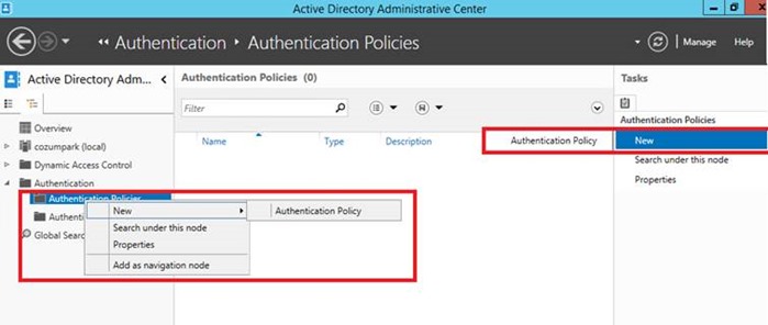 user authentication policy