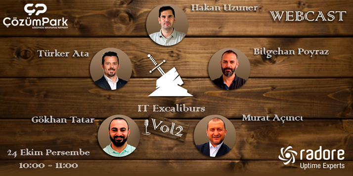 Webcast – ÇözümPark IT Excalibur Vol2 – 24 Ekim Perşembe Saat 10:00