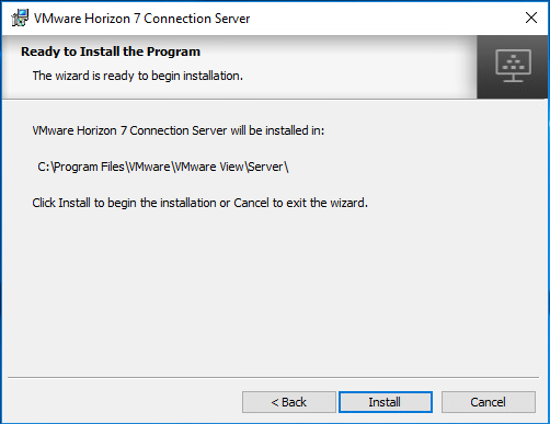installation failed vmware horizon client