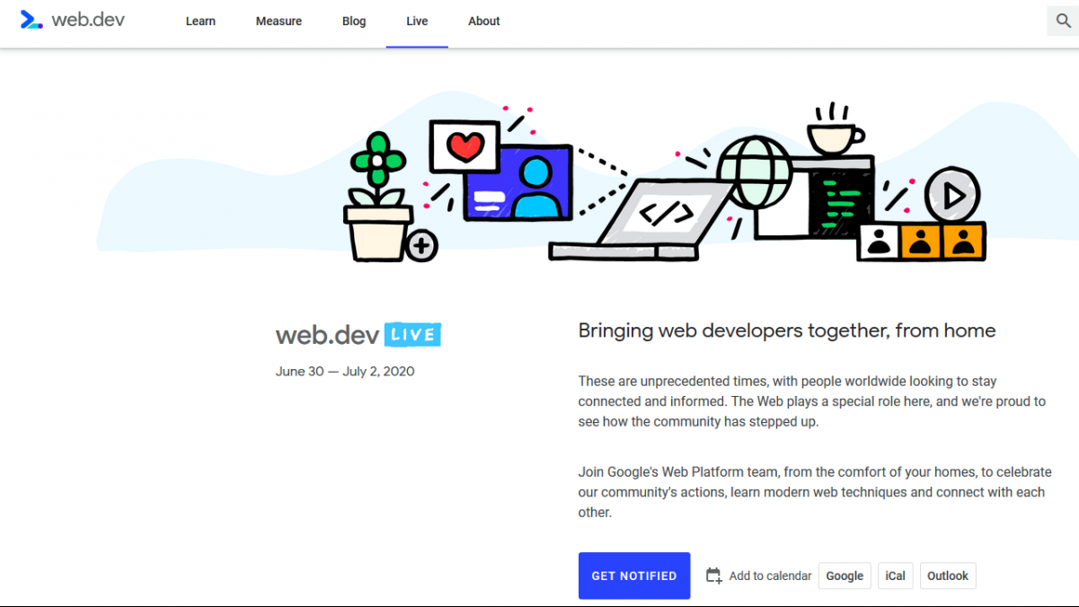 Google web.dev üzerinden canlı etkinlik planlıyor