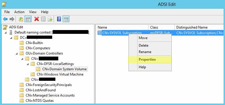 На томе с какой файловой системой размещается системный том active directory sysvol