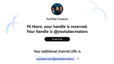 YouTube Handle Özelliği