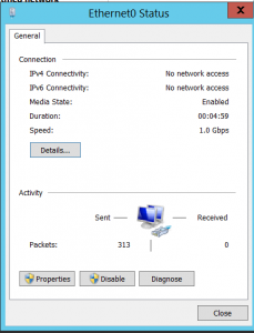 vcenter vm network